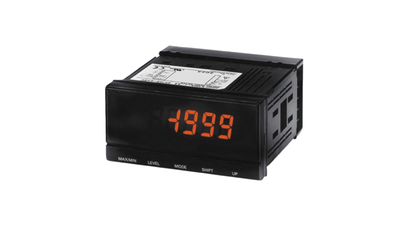 Misuratore di processo Omron K3MA-J-A2 24VAC/DC con display LCD, ingresso multi-gamma e dimensioni 101.2x97 mm.