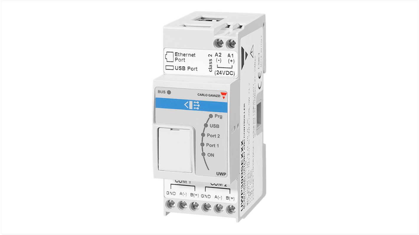 Carlo Gavazzi UWP30RSEXXXSE, unità di controllo 28 V per automazione edifici e gestione energetica.