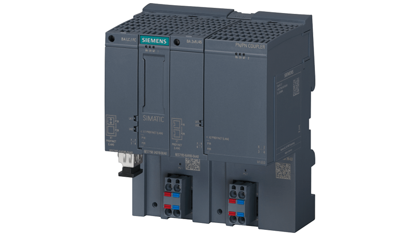 Accoppiatore Siemens 6AG21583AD104XA0, serie SIPLUS, per comunicazione MSO, dimensioni 117 x 100 x 74 mm, operante da -40 a 70 °C.