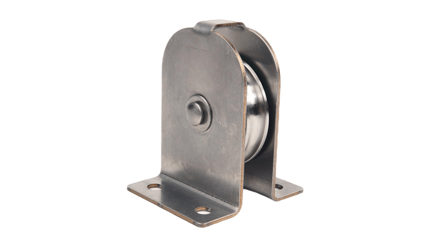 Puleggia Rockwell Automation 440E-A13206 in acciaio inox, interruttore a fune Lifeline con accessori inclusi.