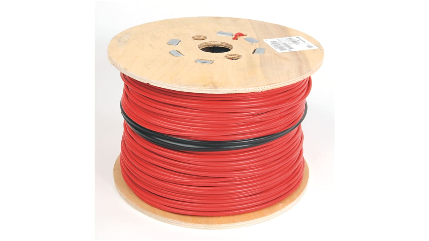 Cavo in polipropilene rosso Rockwell Automation, lunghezza 300 m, codice 440E-A17095, per applicazioni industriali.