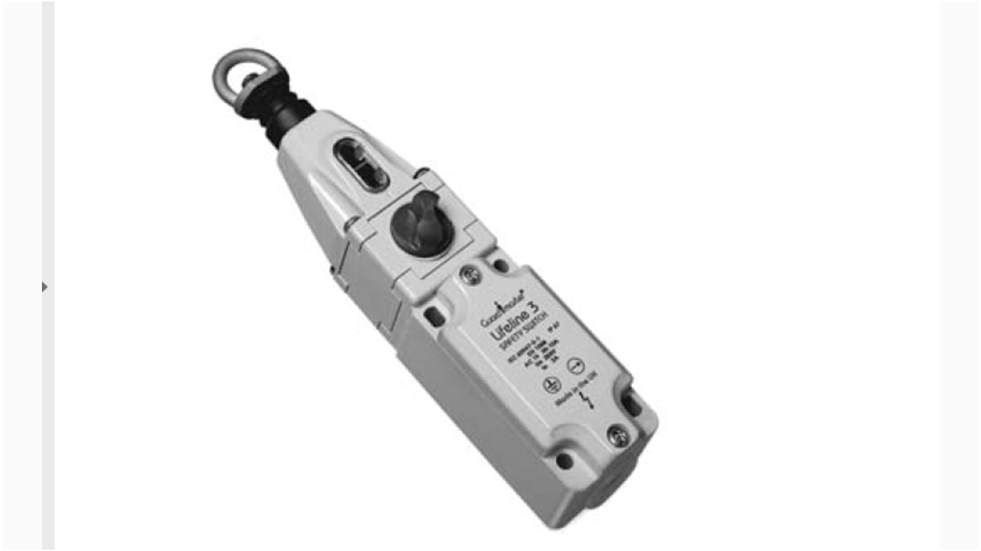 Interruttore a filo Rockwell Automation 440E-D13100, 2 contatti NC e 1 contatto NA, cavo 30m, dispositivo di arresto di emergenza.