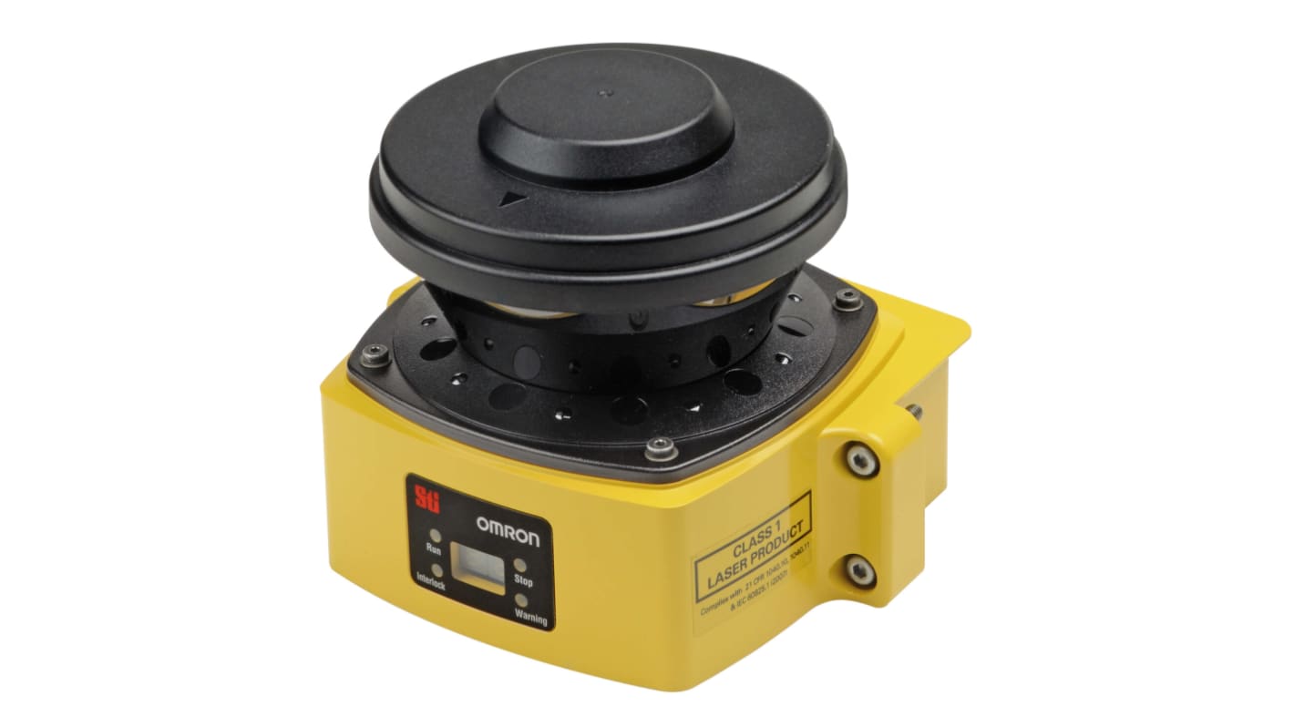 Scanner laser di sicurezza Omron OS32C-SN-4M, raggio di sicurezza fino a 4 m, 8 indicatori di settore, conforme a IEC61496.