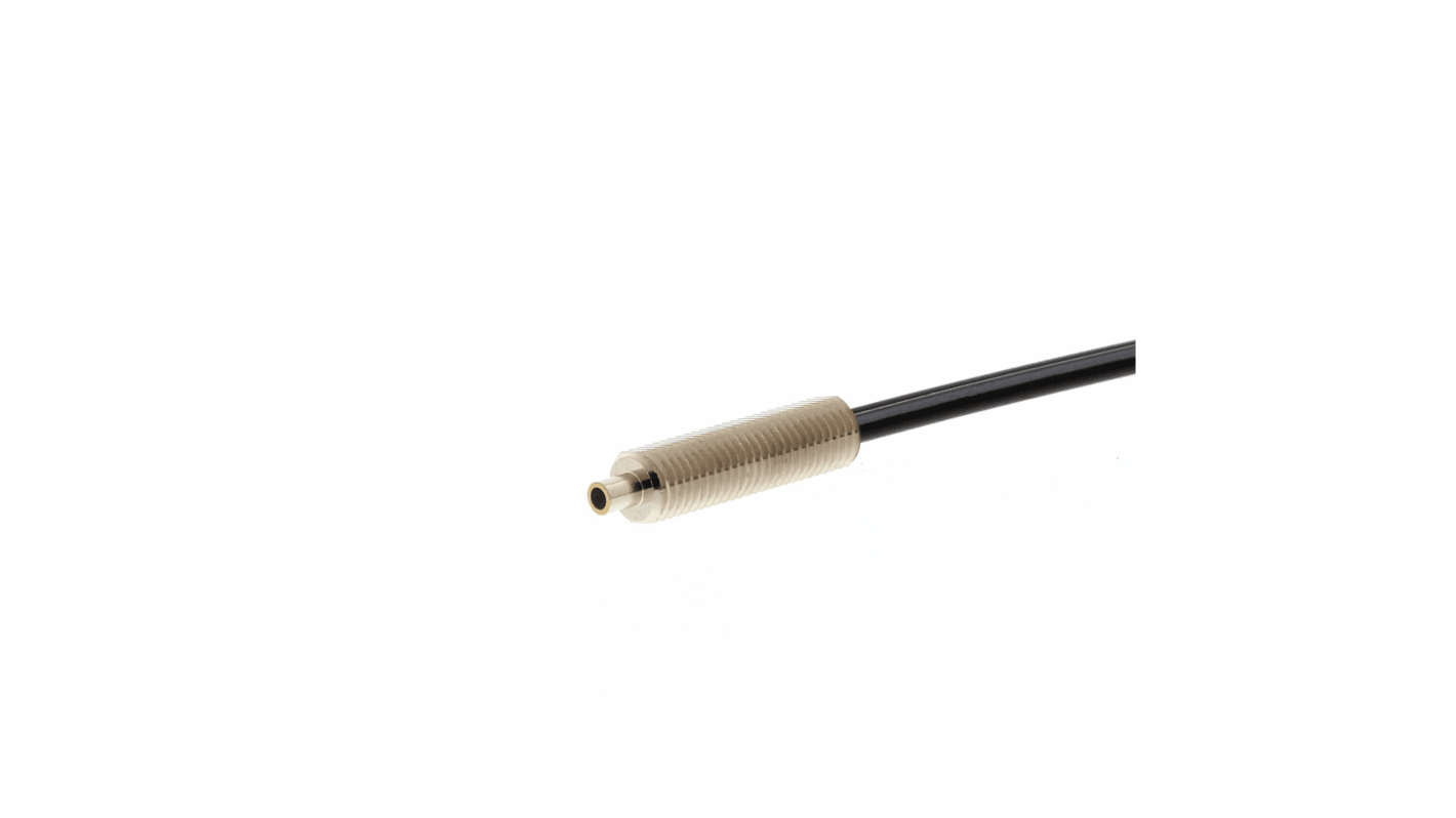 Sensore per fibre ottiche Omron E32-CC200 2M, IP67, 2 m di cavo, rilevamento a riflessione diffusa, diametro oggetto 5 μm.