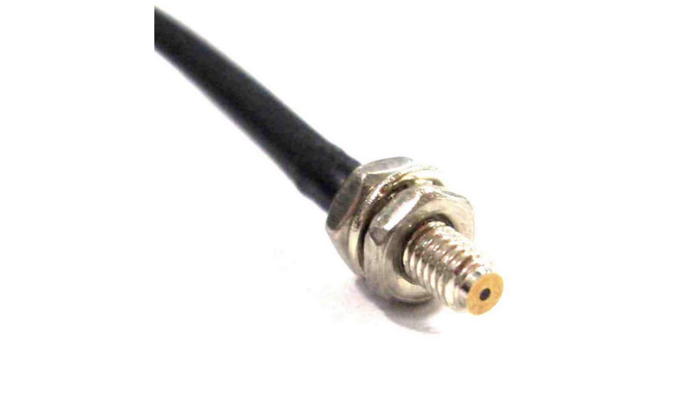 Sensore per fibre ottiche Omron E32-EC41-1 1M, diametro 3 mm, cavo 1 m, distanza di rilevamento 17 mm.