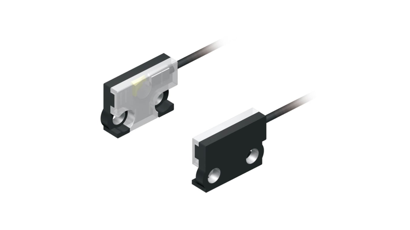 Sensore per fibre ottiche Omron E32-LT35Z 2M, testa cilindrica M4, cavo 2 m, distanza di rilevamento 3750 mm, grado di protezione IP40.