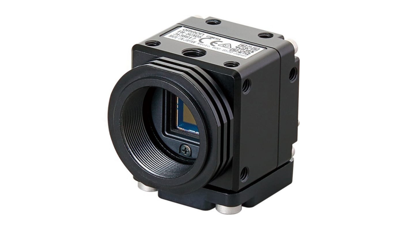 Omron FH-SM21R, sensore di visione monocromatico 1.6 Mpix, otturatore globale, IP67, 224 fps, lunghezza focale 12 mm.