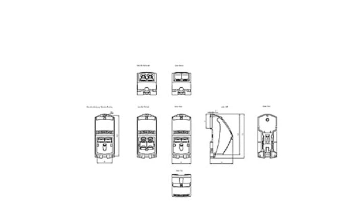 Modulo Ethernet Siemens 6GK1901-1BE00-0AA1, 2 interfacce 100 Mbit/s, RJ45, IP 40, dimensioni 115 x 50 x 59 mm.