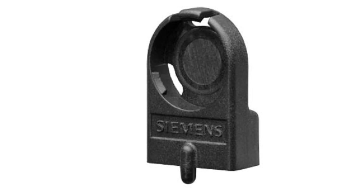 Contenitore angolare Siemens 6GT2690-0AN00 per dispositivi MDS, supporto per transponder da 16 mm, materiale PA 6 GF, colore nero.