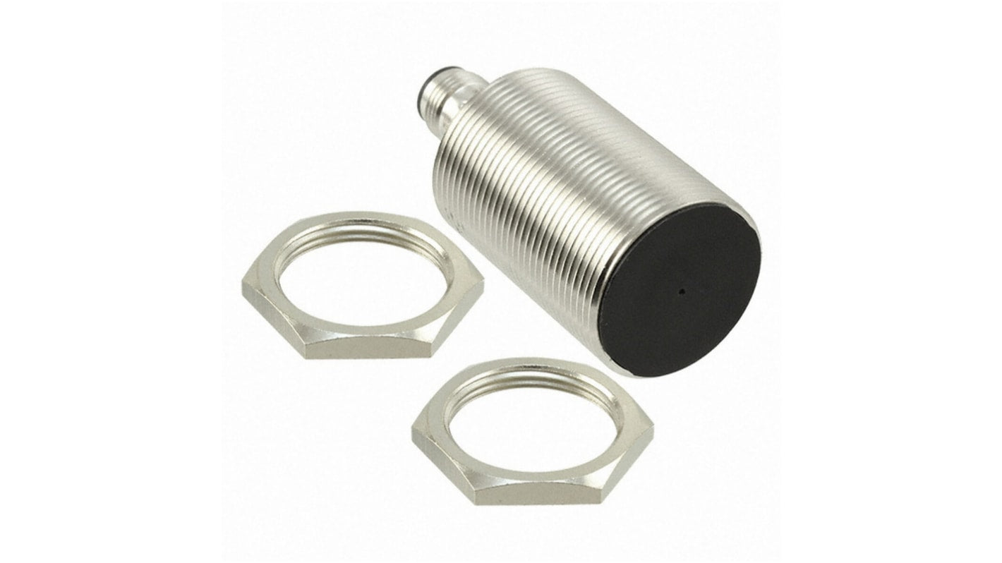 Sensore di prossimità cilindrico PNP Omron E2B-M30KS15-M1-B1, dimensione M30, distanza di rilevamento 15 mm, connettore M12.