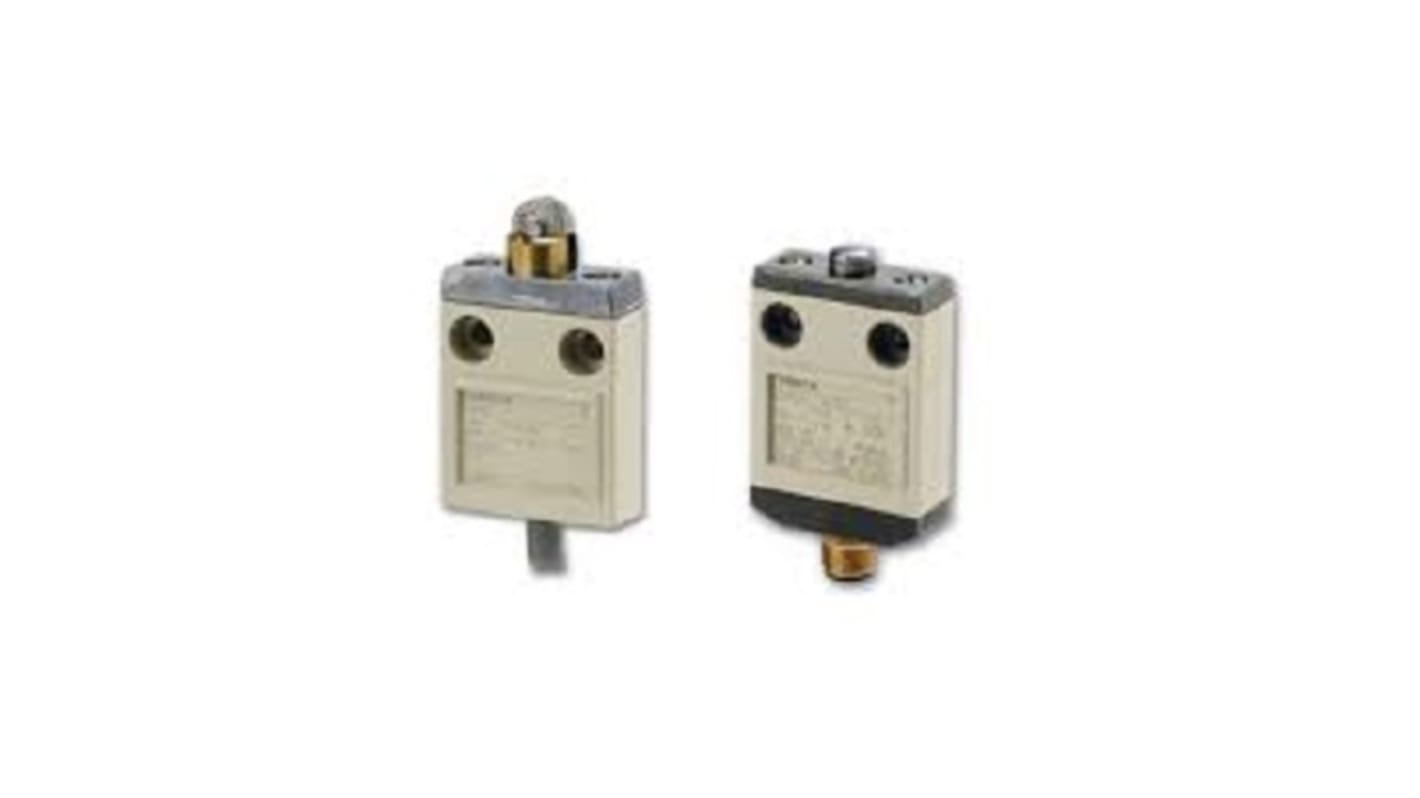 Interruttore di fine corsa Omron D4C-1G01, stantuffo SPDT, protezione IP67, cavo 5 m, custodia metallica.