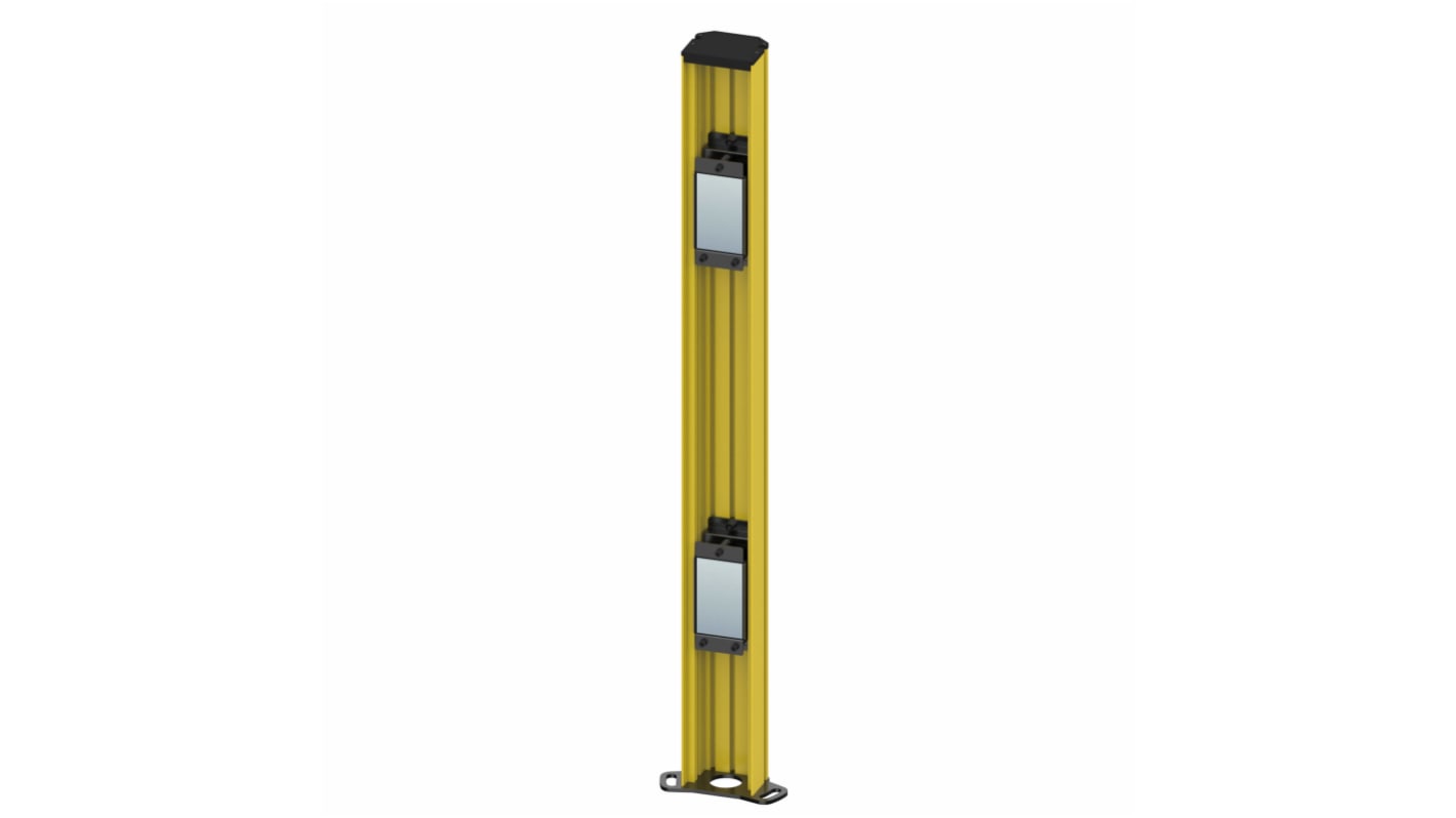 Colonna a specchio Omron F39-PML1310-3, altezza 1310 mm, struttura in alluminio, compatibile con F3SG-PG_A/L.