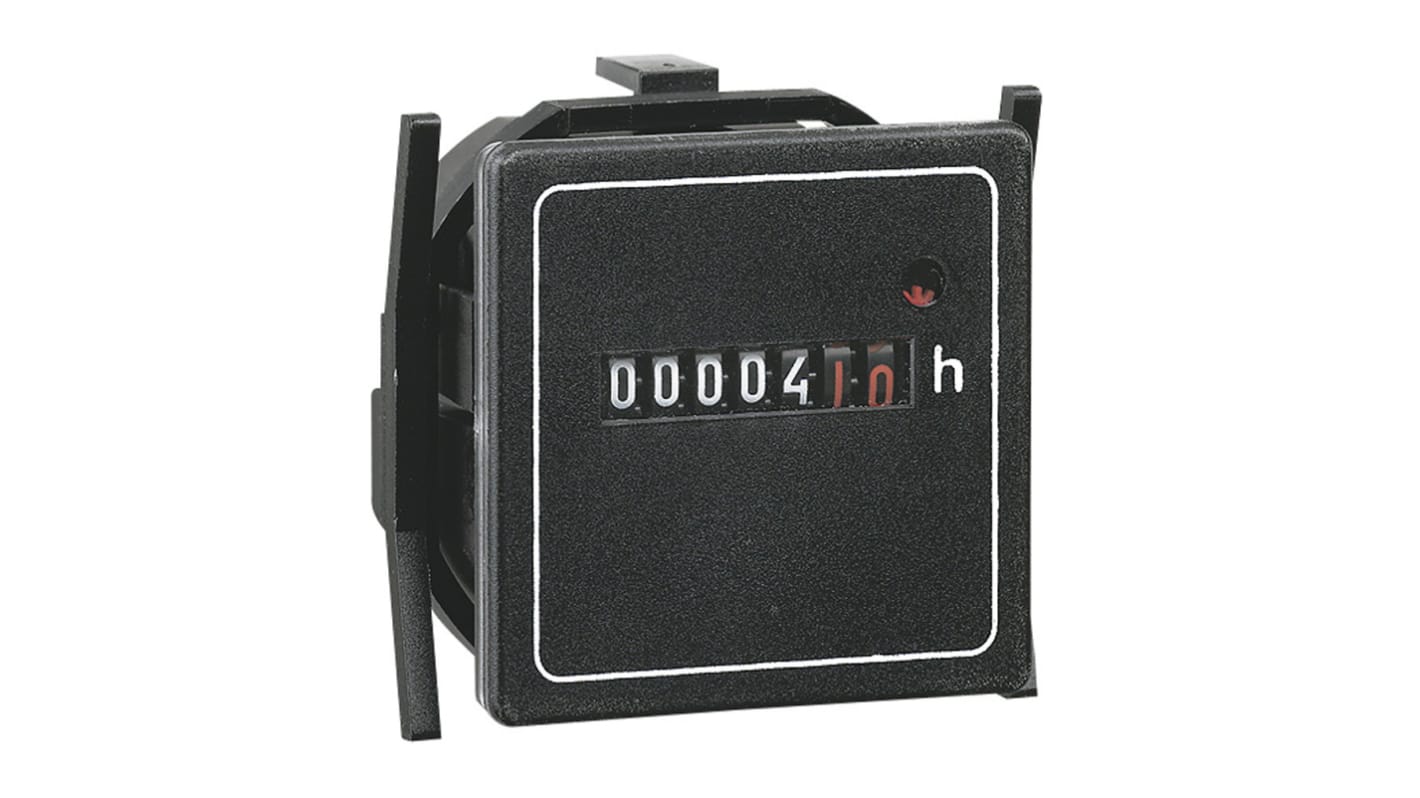 Contatore ore analogico Legrand 0 495 55, 50Hz, 200-240 V CA, display 7 cifre, installazione su armadietto, IP40.