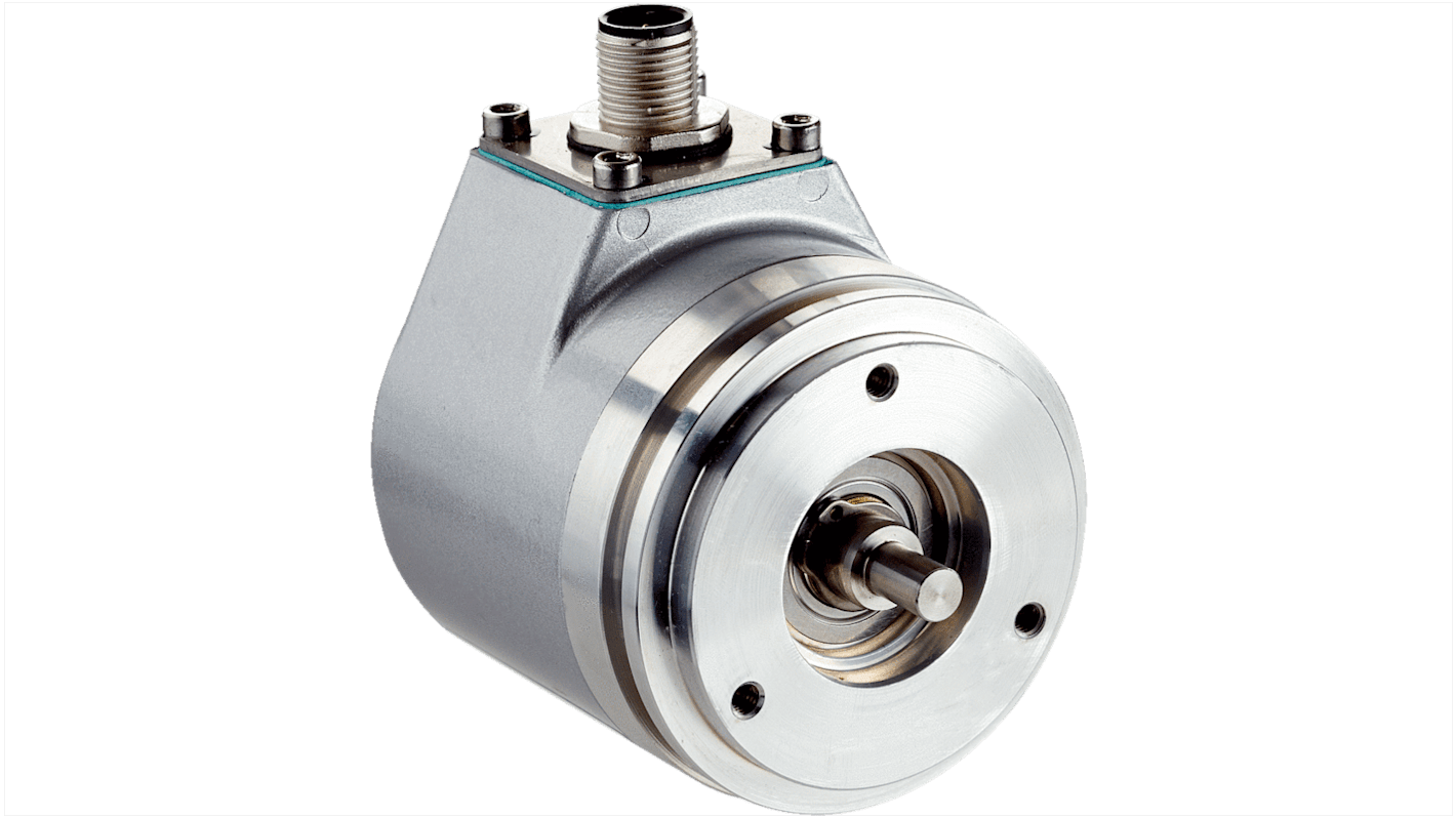 Encoder assoluto Sick ACM60B-S1LE13x06, 6 mm, uscita analogica, IP65, dimensioni 59.5 x 59.5 x 67 mm, programmazione intuitiva.
