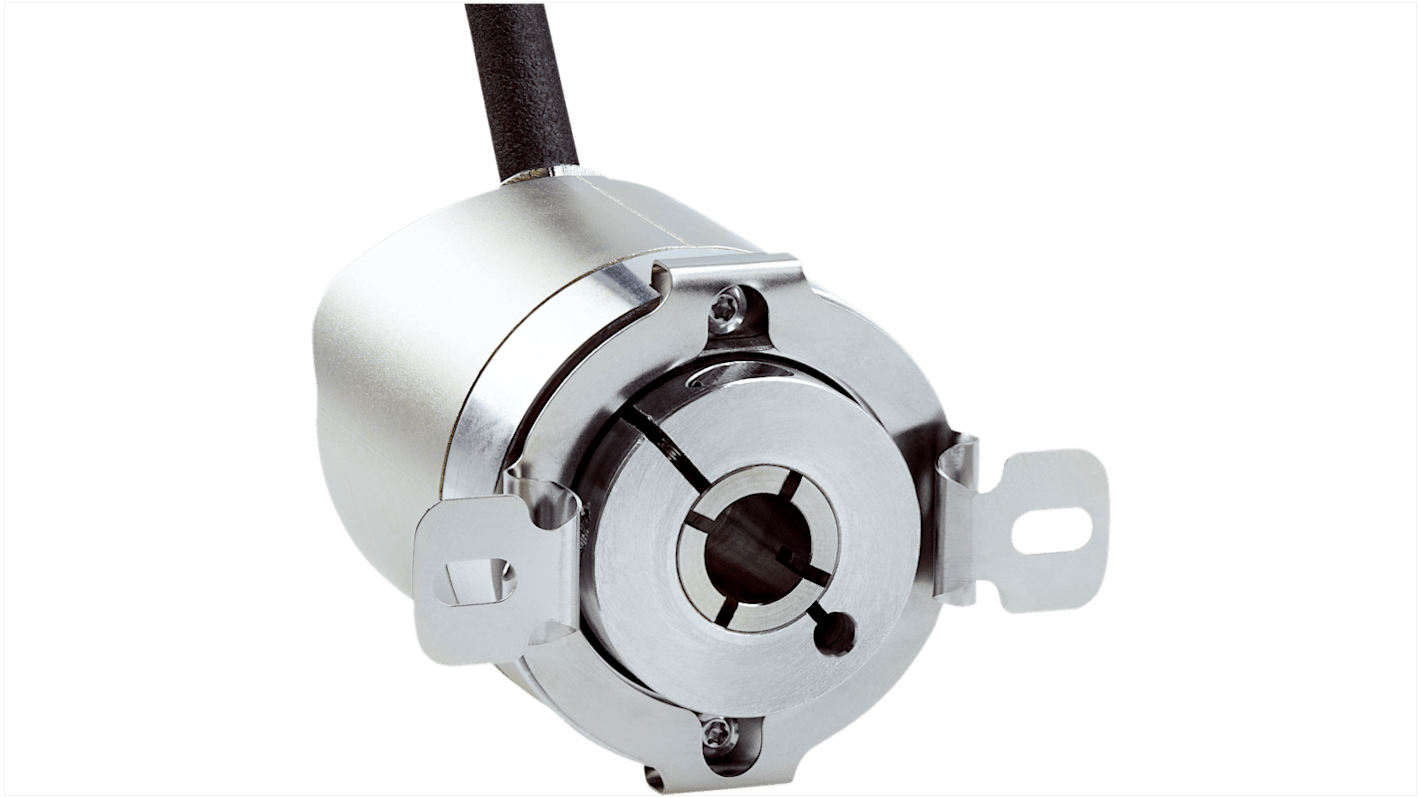 Encoder assoluto Sick AHM36A-BBCK014x12, diametro albero 8 mm, uscita CANOpen, montaggio a flangia, IP66/IP67.