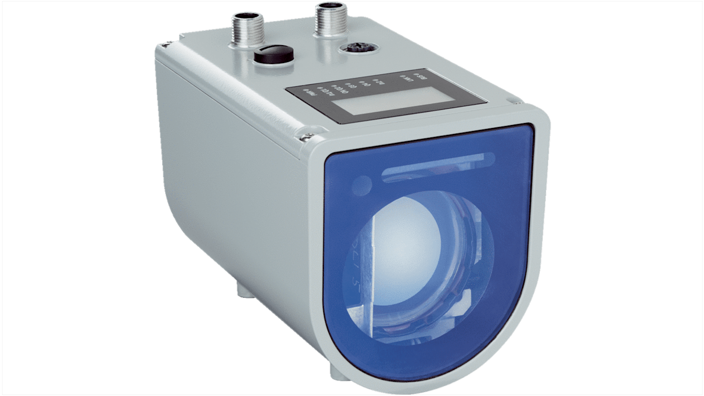 Sensore di distanza Sick DL1000-S11101, tecnologia HDDM, rilevamento fino a 1500 m, connettore M12, IP65/IP67, montaggio a pannello.