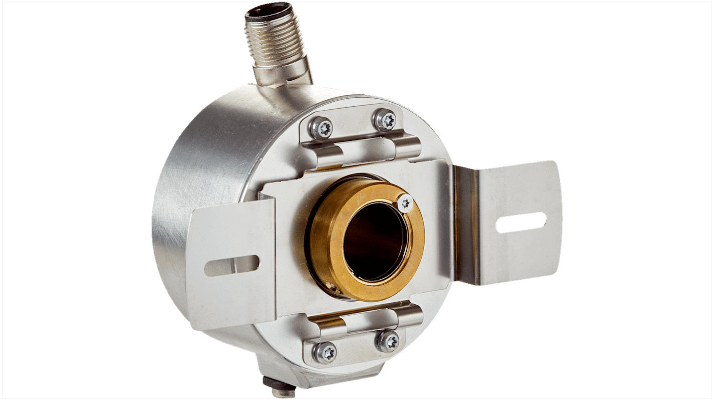 Encoder incrementale Sick DUS60E-BJKF0ABA, risoluzione 2400 ppr, montaggio a flangia, grado di protezione IP65, dimensioni 94x58x43.8 mm.