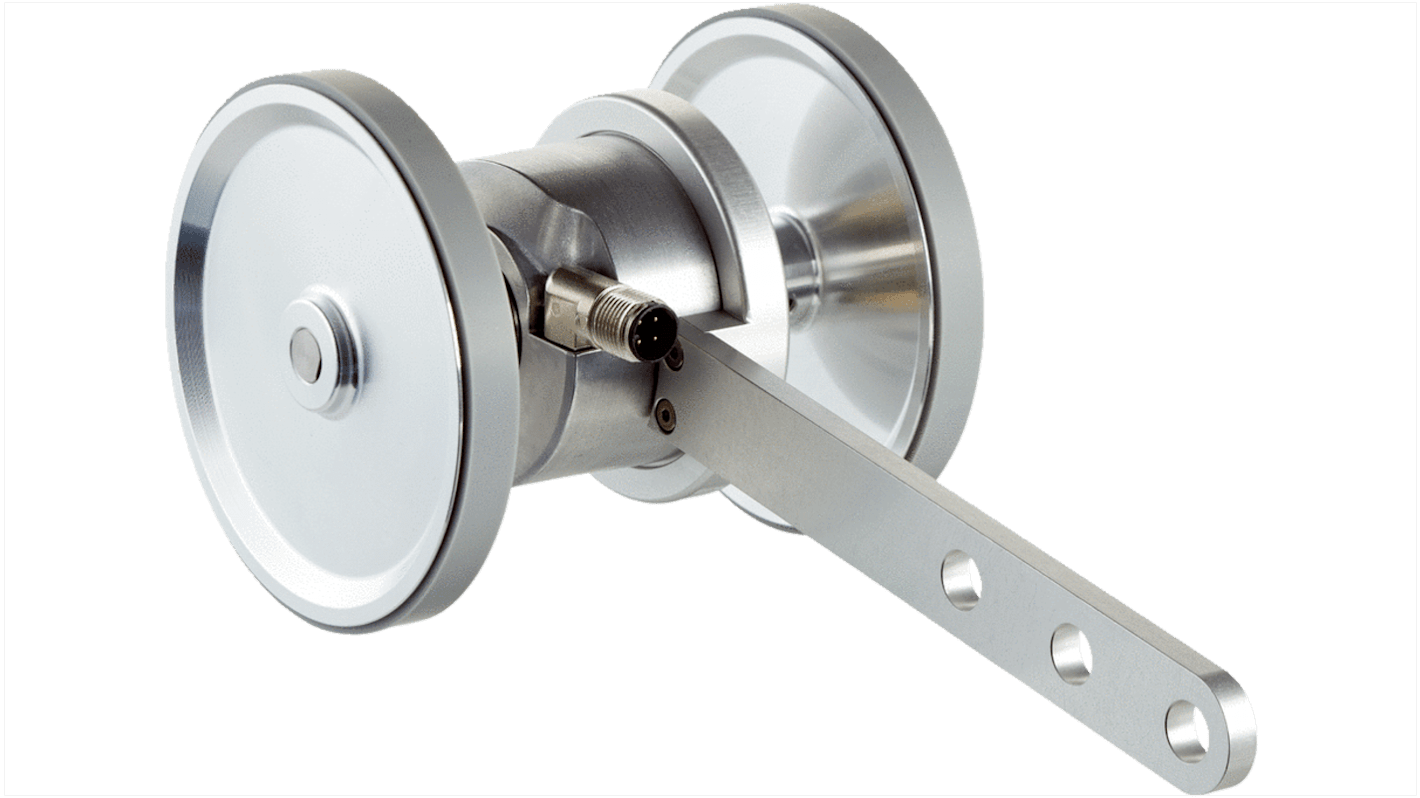 Encoder incrementale Sick DUV60E-D4KFWAAA, risoluzione 2400 impulsi/giro, montaggio a flangia, IP65, dimensioni 115,5x35 mm.