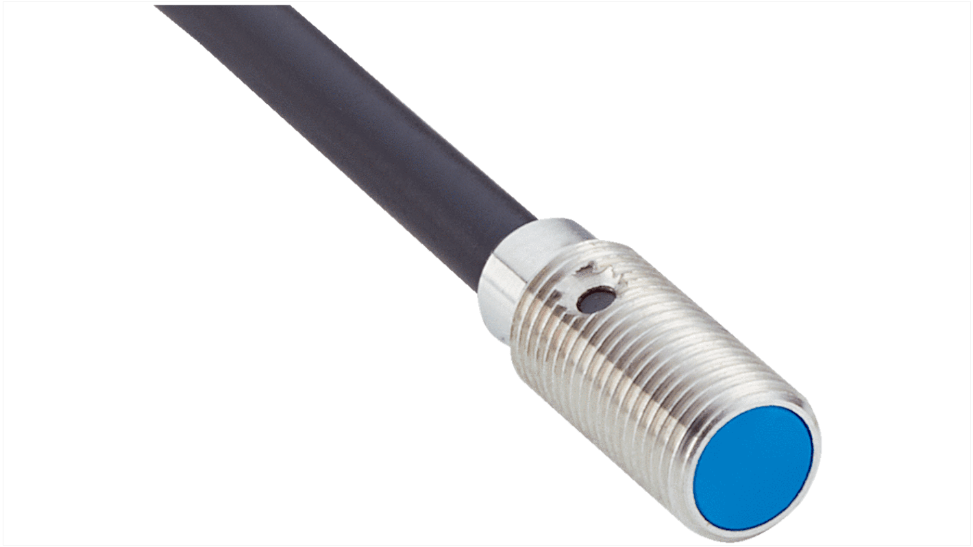 Sensore di prossimità induttivo cilindrico Sick IMM05-1B5PSVU2K, filettatura M5, uscita PNP, IP67, alimentazione 10-30 V CC.