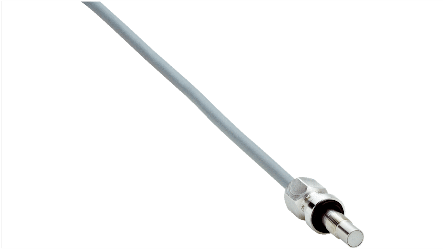 Sensore di prossimità induttivo cilindrico Sick IMP05-01BPSVU2S, filettatura M5, gamma di rilevamento 1 mm, IP68.