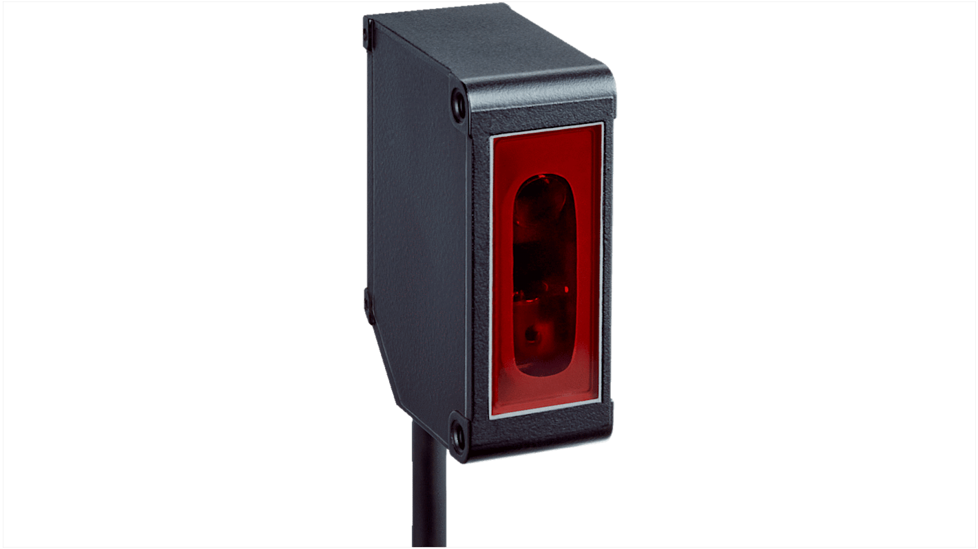 Sensore fotoelettrico rettangolare Sick OD1-B100C50A15, rilevamento 50-150 mm, uscita PNP/NPN, connettore M8 a 4 pin.