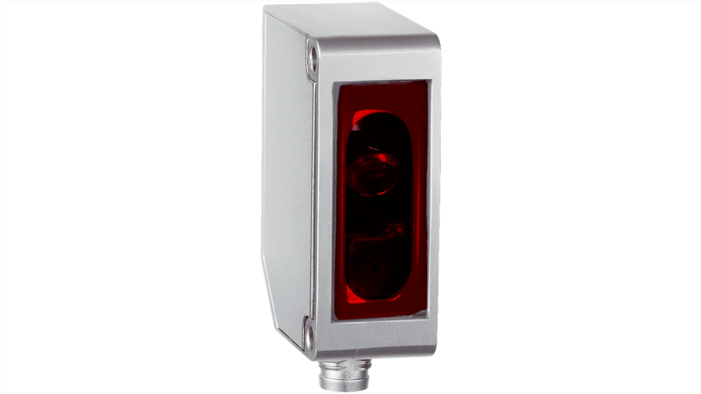 Sensore fotoelettrico rettangolare Sick OD1-B100H50U14, rilevamento 50-150 mm, uscita PNP/NPN, IP67, alloggiamento in metallo.