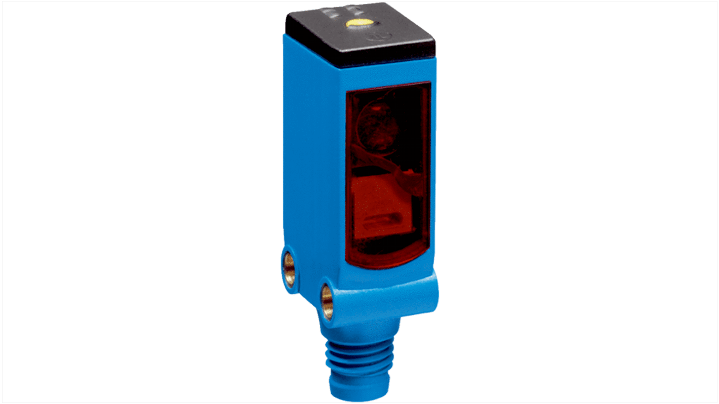 Sensore fotoelettrico rettangolare a retroriflessione Sick WLG4S-3P2234, rilevamento fino a 5 m, IP 66/67/69K, acciaio inox.