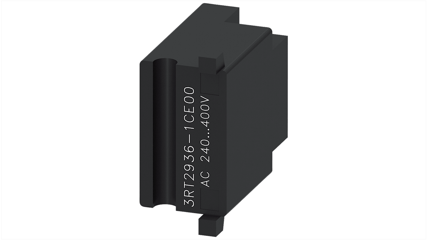 Soppressore di sovratensioni Siemens 3RT2936-1CE00, per 3RT1 S6, S10, S12, morsetto a vite, -25 a 60 °C, 70 V cc.