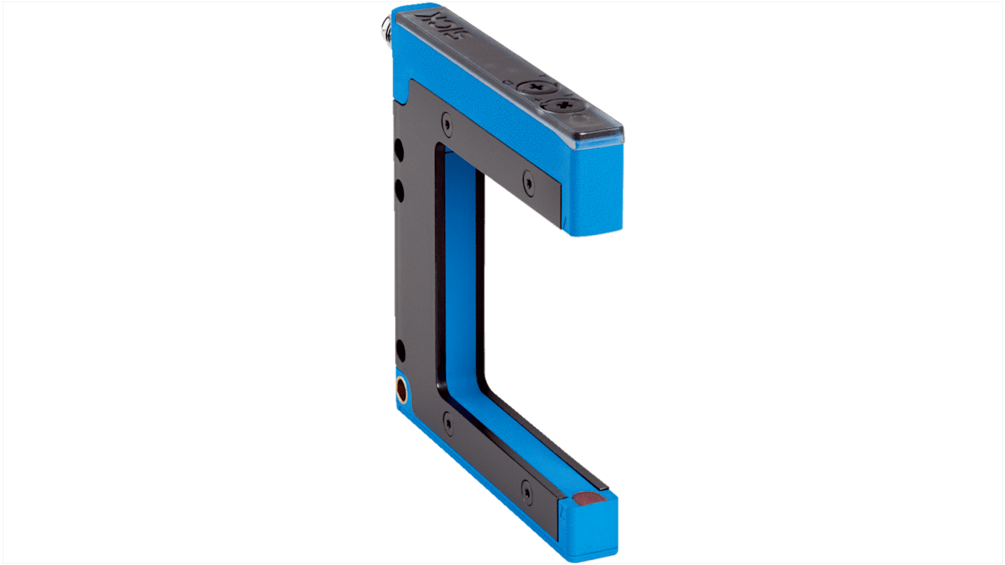 Sensore fotoelettrico a forcella Sick WFE-050060B337, rilevamento 50 mm, uscita NPN/PNP, IP67, montaggio a pannello.
