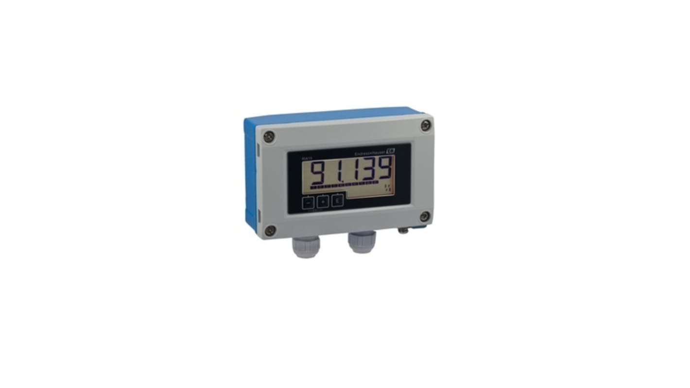 Indicatore di processo Endress+Hauser RIA15-AAC1, display LCD, montaggio a pannello, 4-20 mA, 45x92 mm.