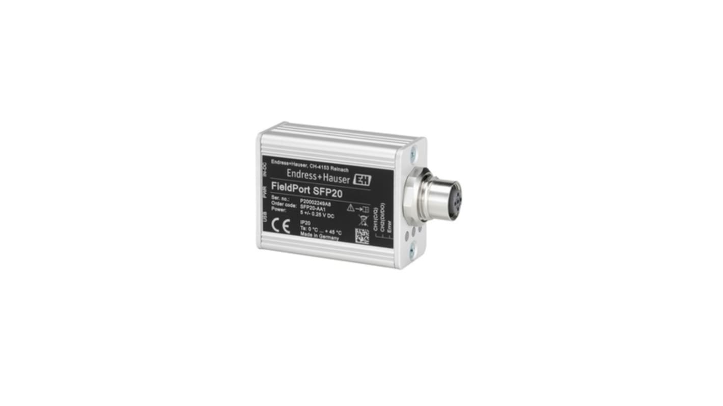 Interfaccia USB Endress+Hauser SFP20-APA per configurazione dispositivi IO-Link, connessione M12, compatibile con standard FDT/DTM.