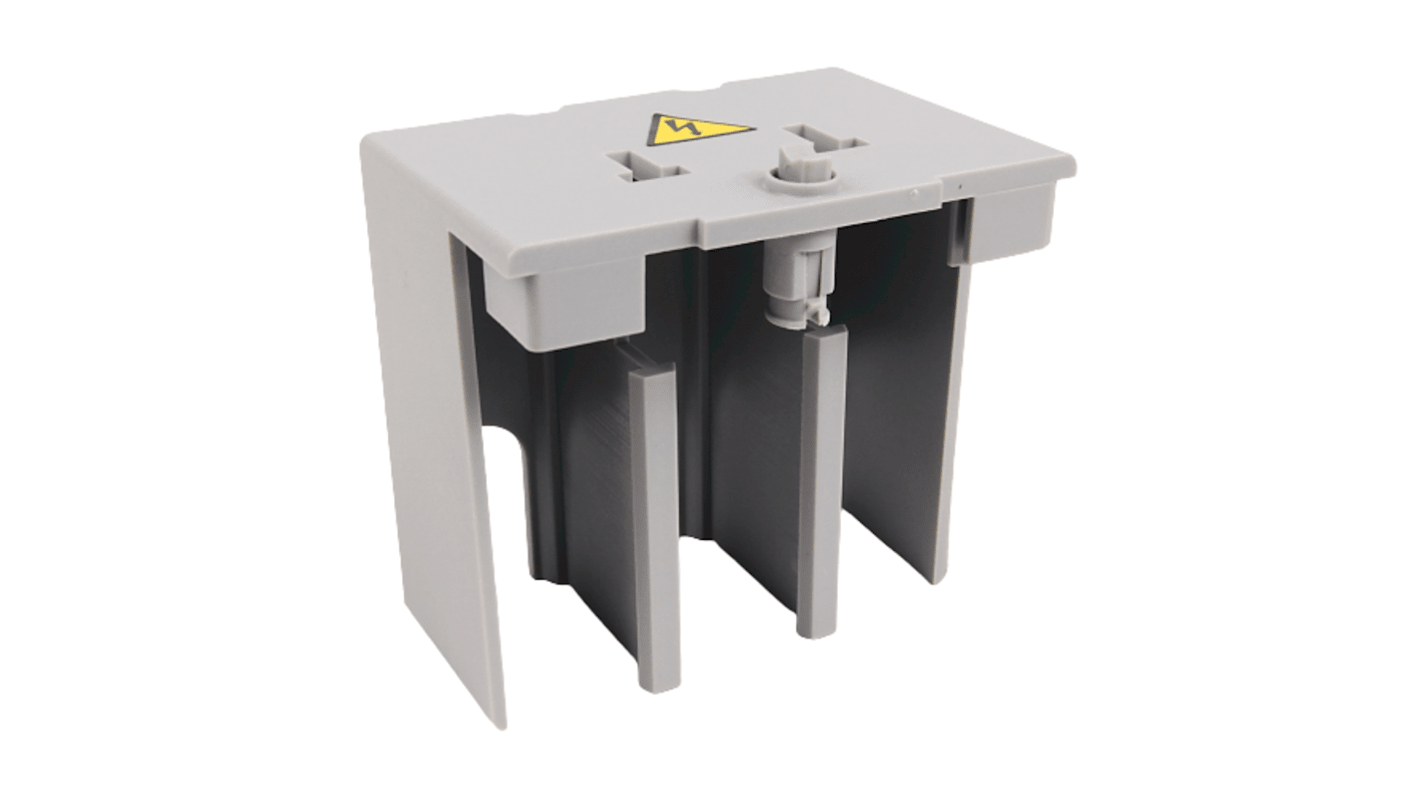 Rockwell Automation 194E-80-C3 Protezione terminale a tre poli per interruttori di carico 194E. Colore grigio, design efficace.