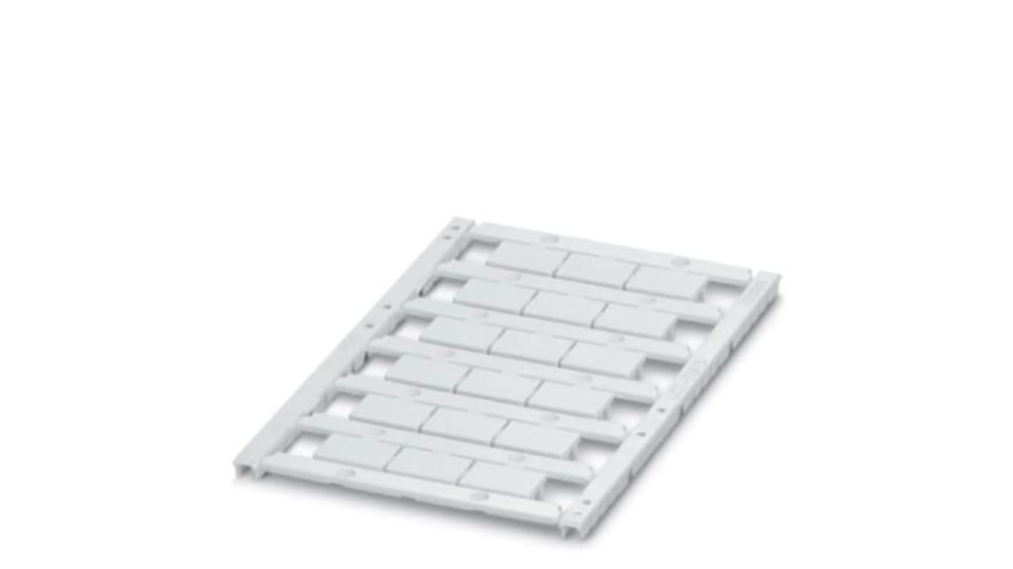 Marcatori UniCard UCT-TM 16 Phoenix Contact - 829146 per morsetti 16mm. Bianco, resistente agli strappi e ai raggi UV. Compatibili con vari sistemi di etichettatura.