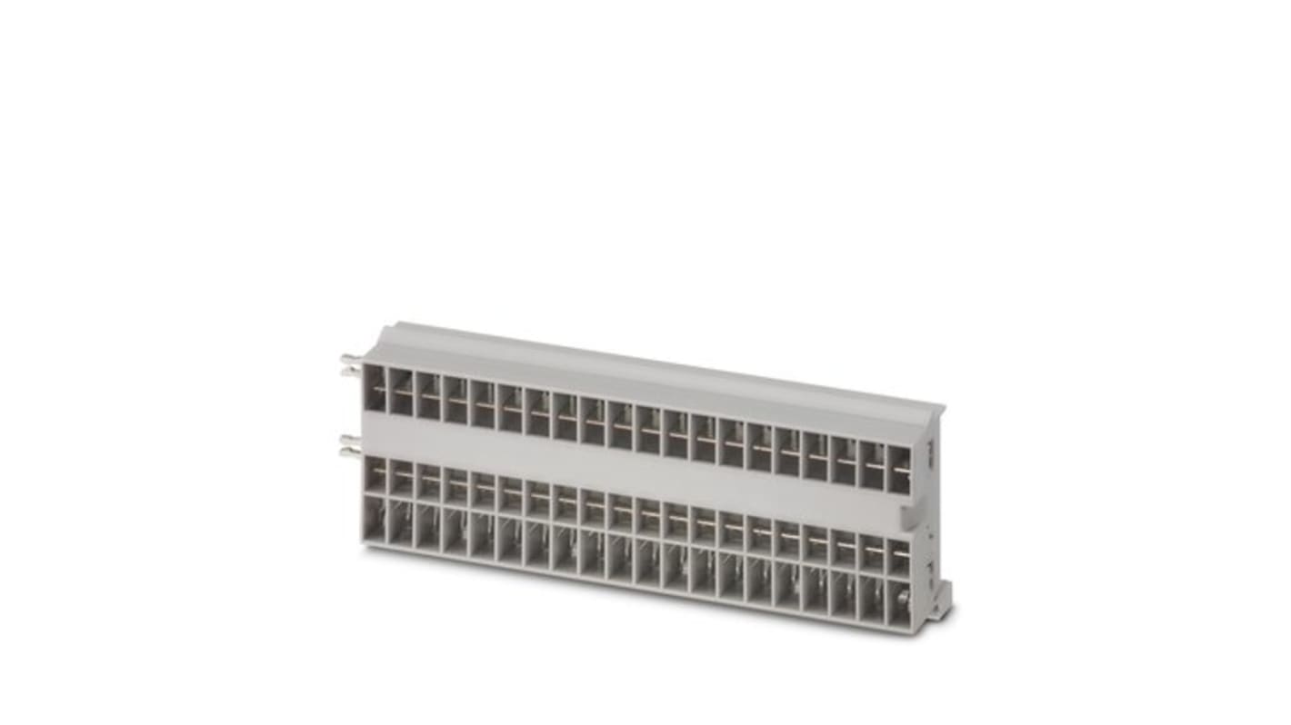 Connettore barra di distribuzione CAPAROC Phoenix Contact, 20 slot, installazione su guida DIN, 24V cc, grado di protezione IP20.