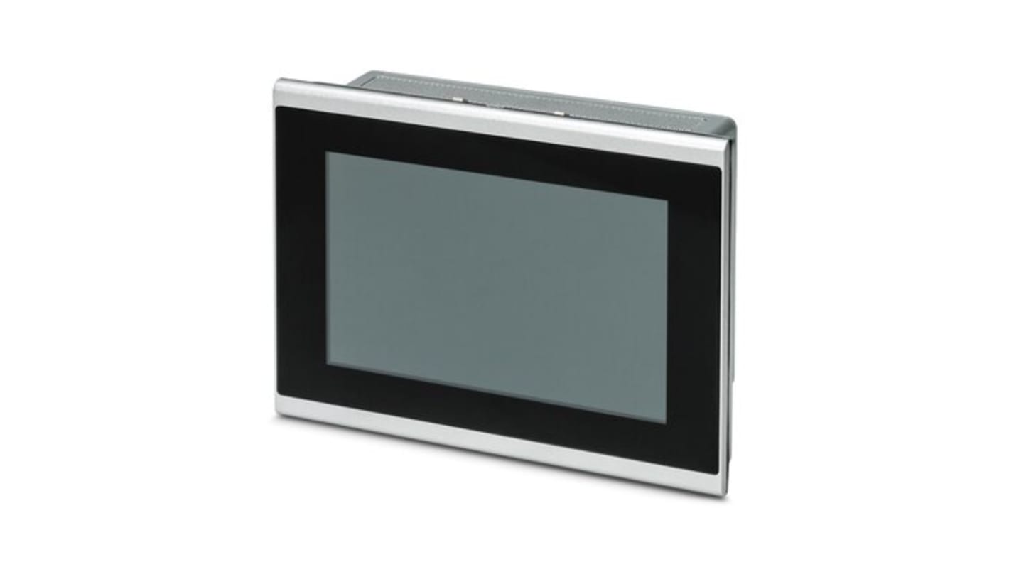 Display TFT 7" Phoenix Contact 1189629, risoluzione 800 x 480, interfaccia touch PCAP, doppie porte USB 2.0.
