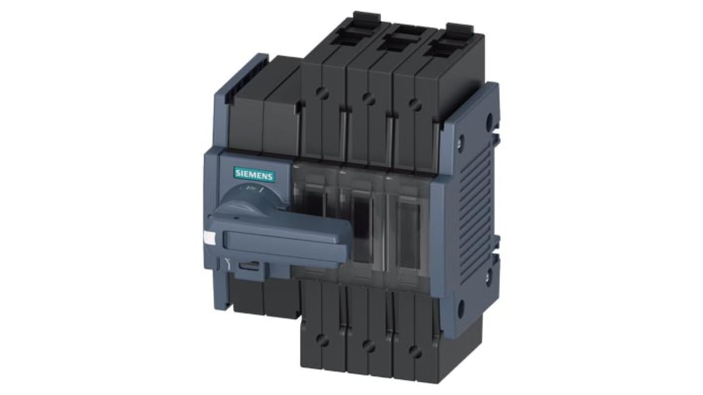 Sezionatore interruttore Siemens 3KD2632-2ME10-0, 63A, 3 poli, azionamento frontale, scollegamento di sicurezza.