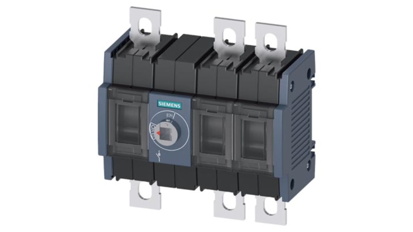 Sezionatore interruttore Siemens 3KD3430-0NE20-0, 160A, 3 poli, azionamento frontale, scollegamento di sicurezza.