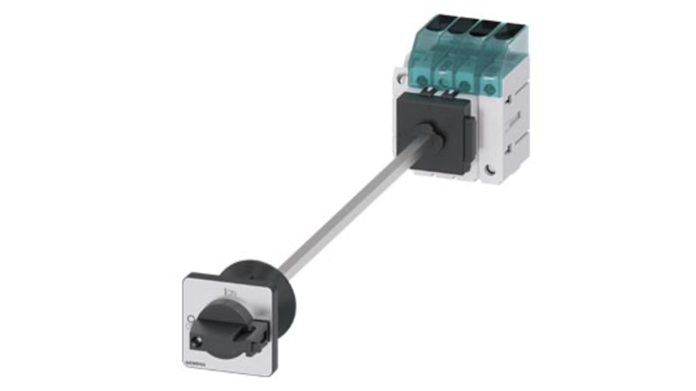 Interruttore di isolamento Siemens 3LD3440-1TL11, 3 poli, 63A, montaggio su guida DIN, grado di protezione IP65.