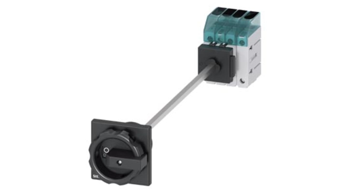 Interruttore di isolamento Siemens 3LD3448-0TL51, 3 poli, 63A, montaggio su guida DIN, grado di protezione IP65.