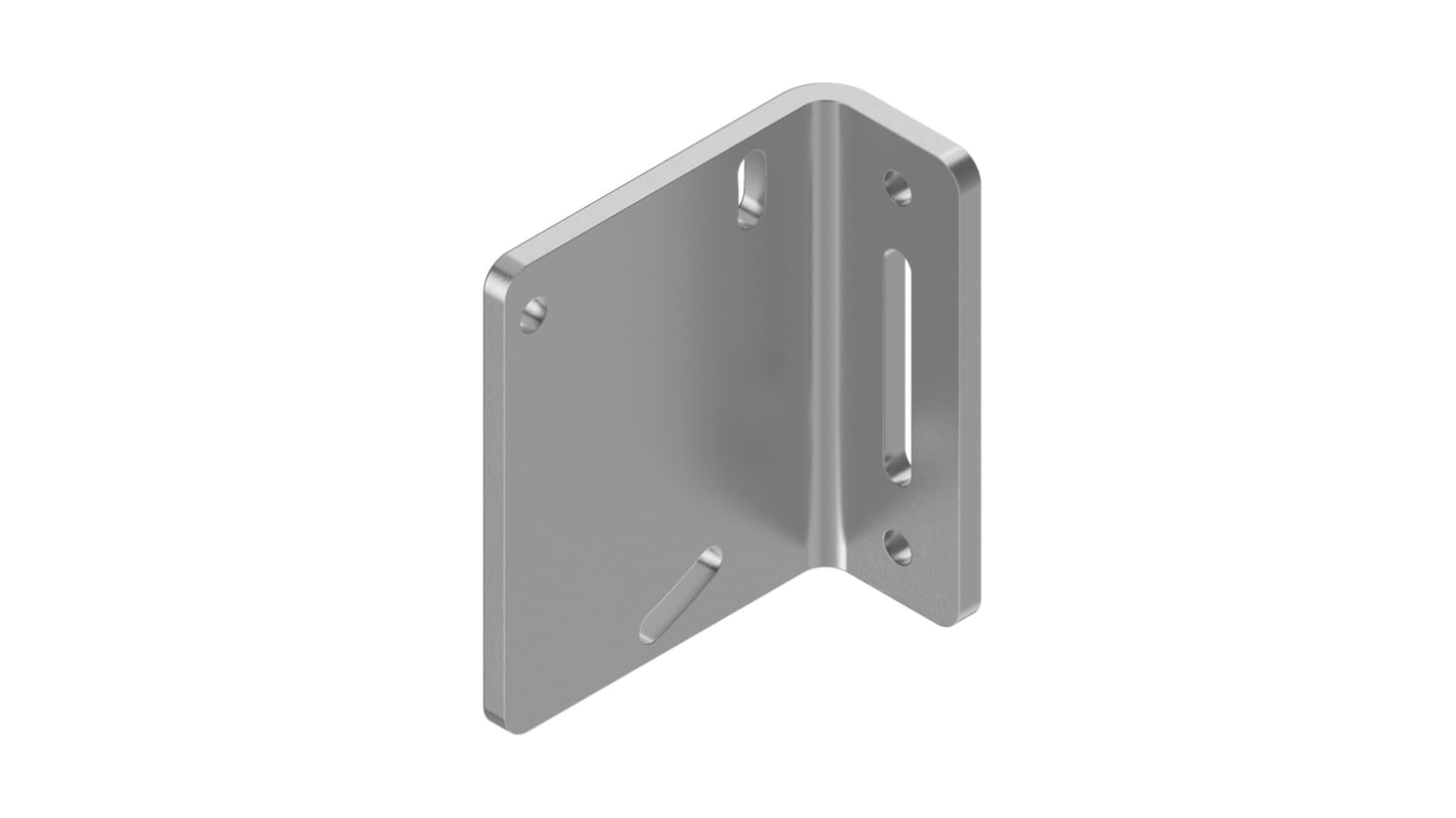 Staffa Banner SMBLML2 in acciaio inox per manometro, compatibile con Serie LE e LTF, include hardware per montaggio.