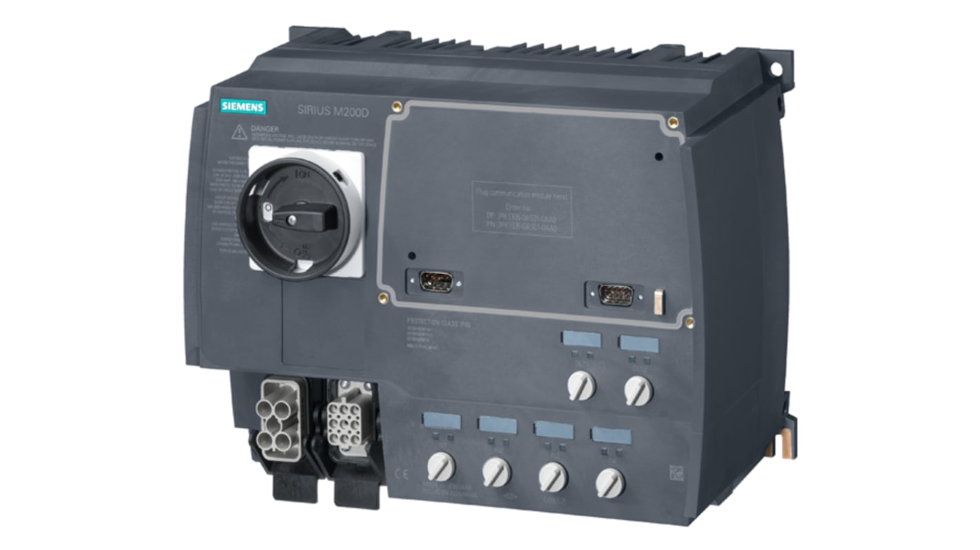 Starter per motore Siemens 3RK1395-6KS41-1AD0, 3 fasi, 0,75 kW, IP65, corrente 0,15-2 A, montaggio a vite.