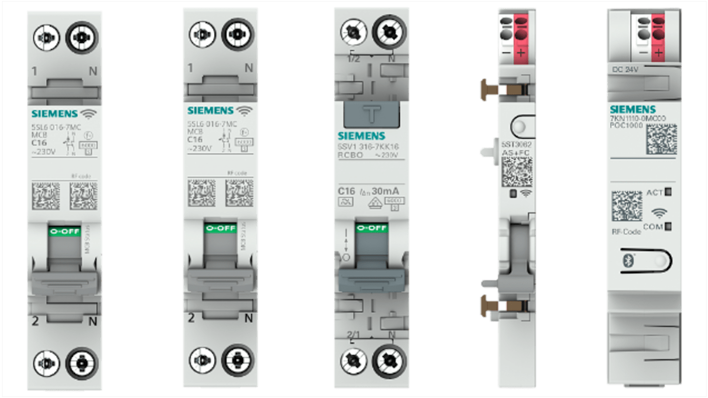 Sezionatore portafusibili Siemens 7KN11100XC02 per guida DIN, IP20, tensione 19.2-28.8V, montaggio senza viti.