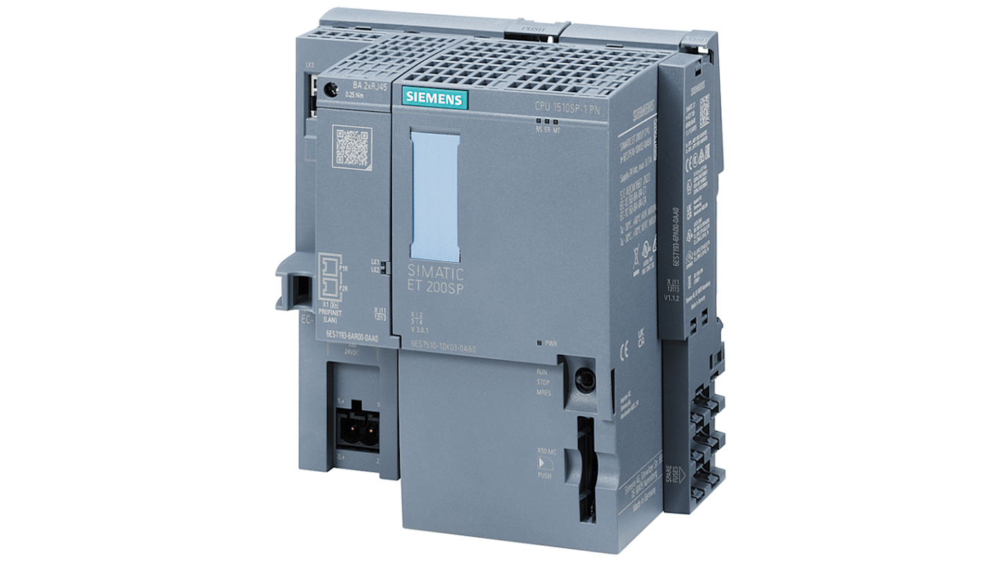 CPU PLC Siemens SIMATIC DP 6ES7510-1DK03-0AB0: 1 ingresso, 20 uscite. Ideale per automazione industriale con connettività versatile.