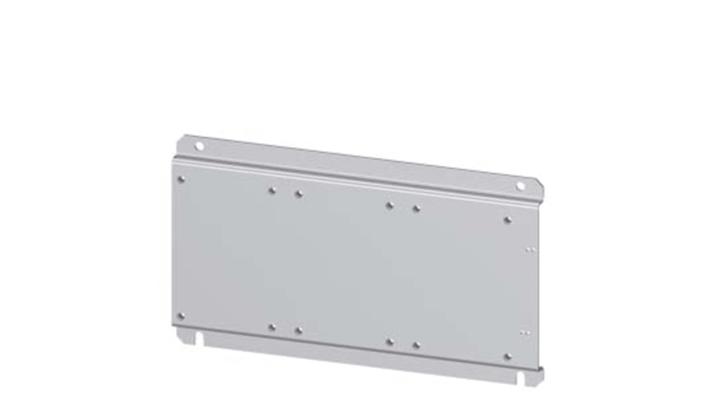 Piastra di base Siemens 3RA19622F per montaggio di tre contattori, compatibile con avviamento stella-triangolo.