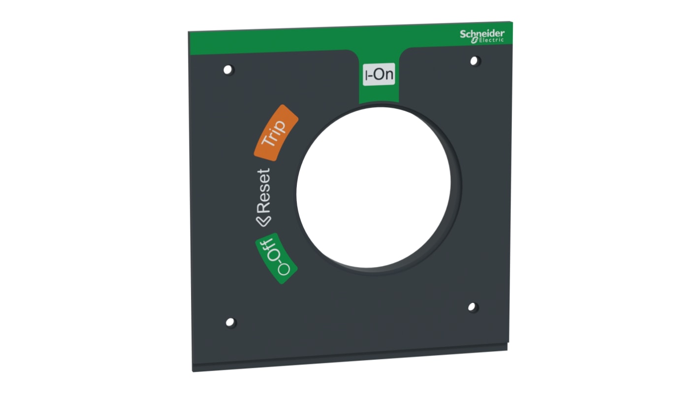 Kit di conversione Schneider Electric LV429341T per NSX250, impugnatura rotante nera, IP55, IK08, accesso a impostazioni e attivazione.