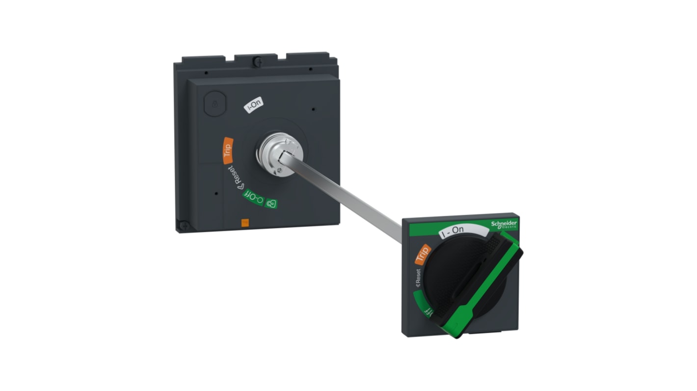 Manopola rotativa Schneider Electric per NSX630, impugnatura nera, grado di protezione IP55, bloccabile a soffietto.