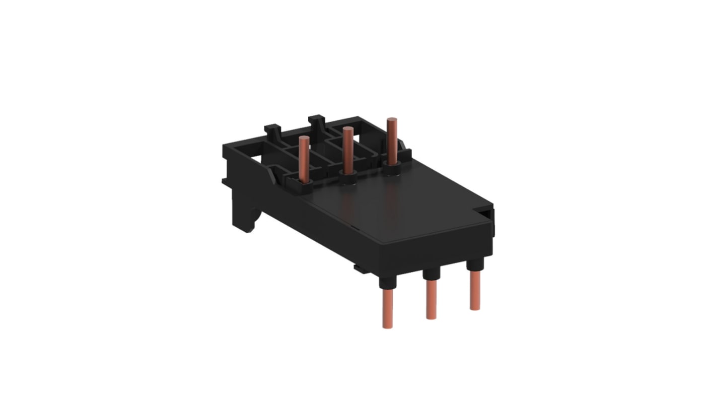 Modulo di collegamento Rockwell Automation 140MT-C-PSE38 per interruttori automatici di protezione motore, montaggio su guida DIN.