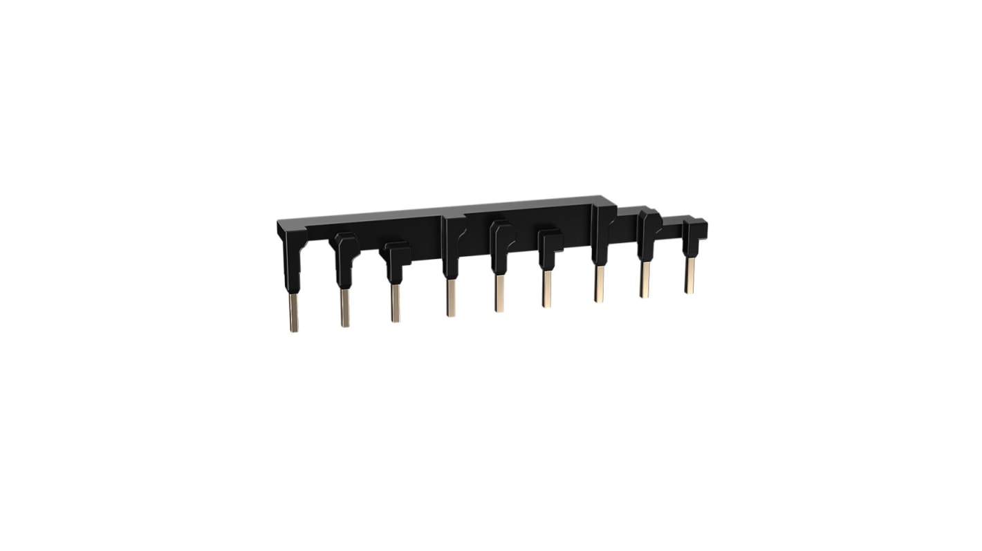 Barra di distribuzione trifase Rockwell Automation 140MT-C-W455, compatta, con 5 collegamenti e passo 45mm.