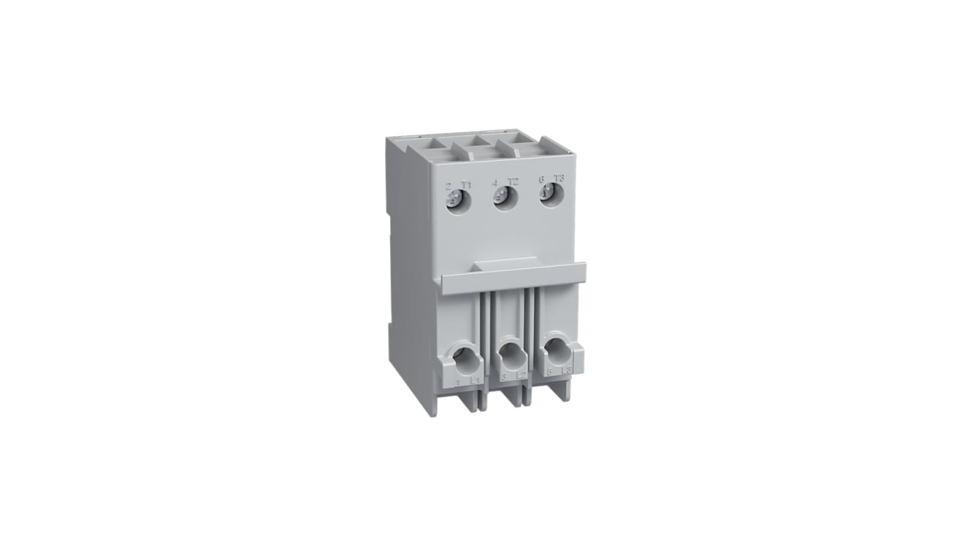 Terminale di alimentazione Rockwell Automation 140MT-C-WBE per barra bus compatta, progettato per aumentare la capacità del sistema.