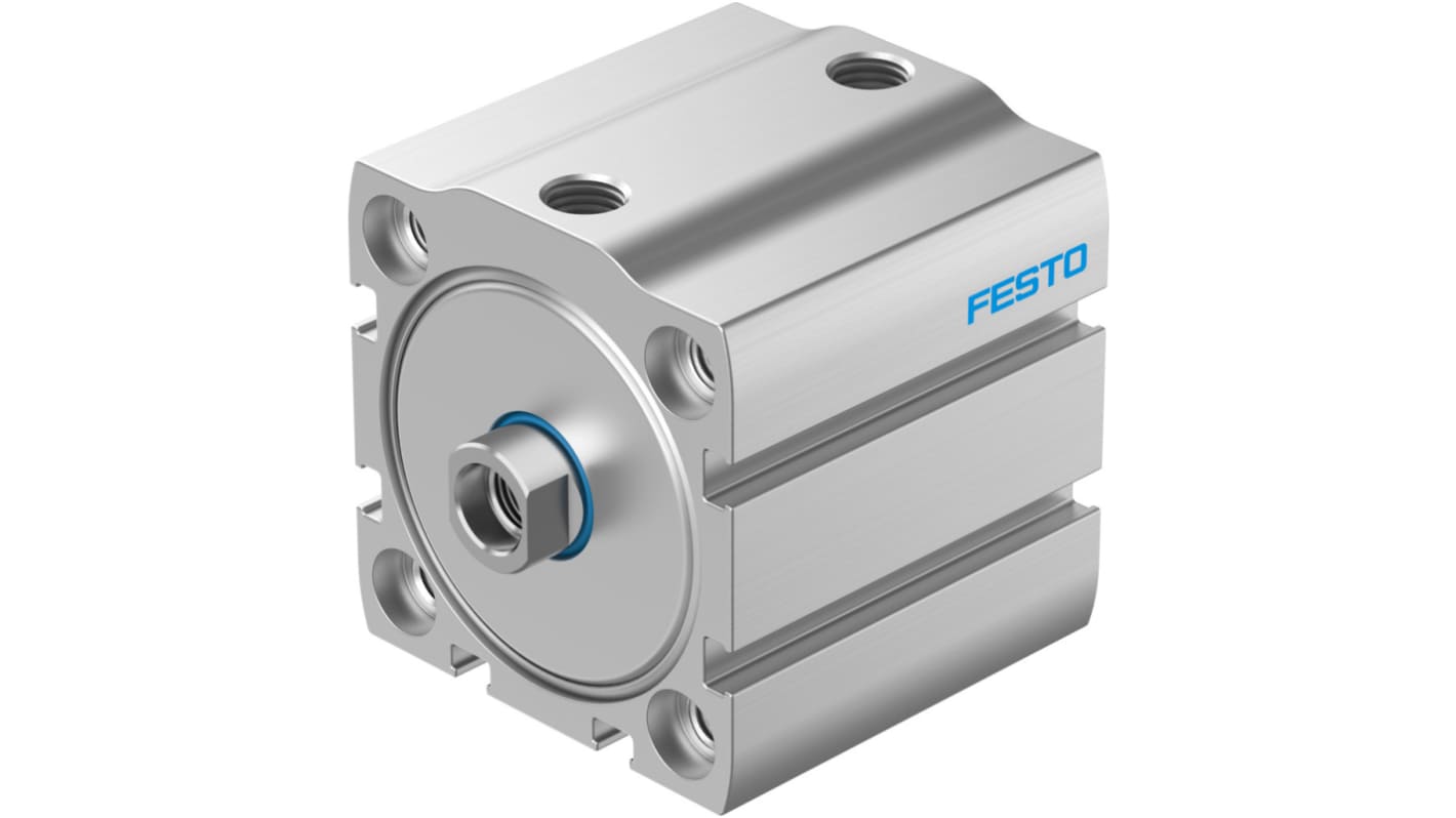 Cilindro pneumatico compatto Festo ADN-S-50-25-I-P-A, doppio effetto, alesaggio 50 mm, corsa 25 mm, attacco G 1/8.